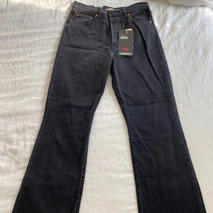 NWT Levi's Ribcage Bootcut Jean - Black 29